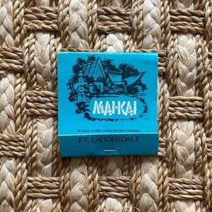Maika Blue Matchbook with Ft. Lauderdale Design